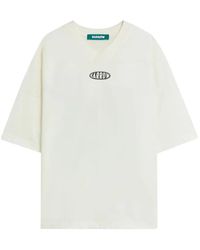 Barrow - V-Neck Graphic T-Shirt - Lyst