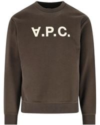 A.P.C. - Logo-Print Sweater - Lyst