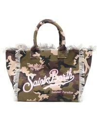 MC2 Saint Barth - Camouflage-Print Frayed Tote Bag - Lyst