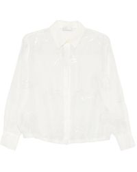 Panicale - Sequin-Embroidered Shirt - Lyst