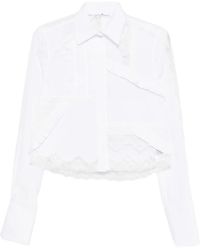 Ermanno Scervino - Lace-detail Ruffled Shirt - Lyst