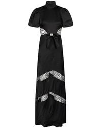 Rebecca Vallance - Noire Short-Sleeve Gown Dress - Lyst