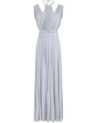 Elisabetta Franchi - Abendkleid mit Lurex-Detail - Lyst