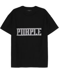 Purple Brand - Embellished T-Shirt - Lyst