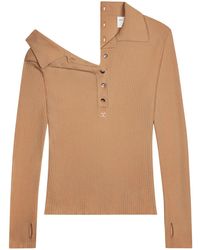 Courreges - Multi-Button Polo Sweater - Lyst