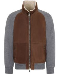 Moorer - Veste Bomber À Fermeture Zippée - Lyst