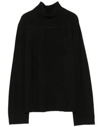 Alpha Studio - Long-Sleeve High-Neck Sweater - Lyst
