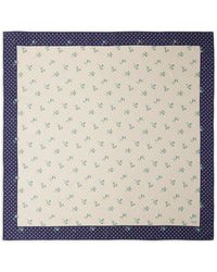 Prada - Printed Silk Twill Scarf 90 - Lyst