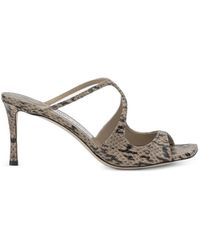 Jimmy Choo - Sandales Anise À Effet Peau De Serpent - Lyst