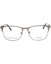 GUESS EYEWEAR - Rectangle-Frame Glasses - Lyst