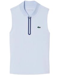 Lacoste - Haut De Sport Sans Manches Zippé - Lyst