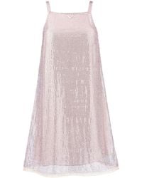 Prada - Gebreide Mini-Jurk - Lyst