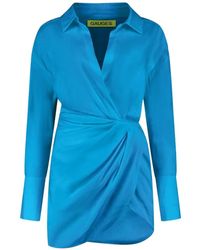 GAUGE81 - Wrap-Style Tulip-Skirt Dress - Lyst