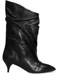 Alchimia - Slouchy Pointed-Toe Ankle Boots - Lyst