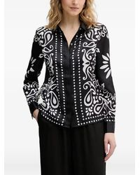 Morgan - Paisley-Print Long-Sleeve Shirt - Lyst