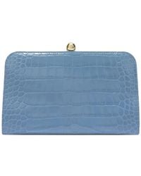 Furla - Alba Crocodile-Texture Clutch - Lyst