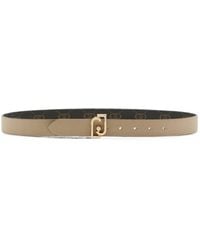 Liu Jo - Logo-Plaque Monogram-Pattern Belt - Lyst