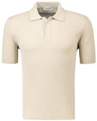 Gran Sasso - Waffle-Knit Polo Shirt - Lyst