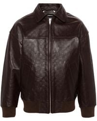 MISBHV - Lederjacke Mit Logo-Prägung - Lyst