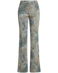 Etro - Paisley Jacquard Trousers - Lyst