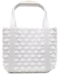 Cecilie Bahnsen Synthetic Frame Woven Tote Bag in White | Lyst