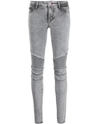 Philipp Plein - Acid-Wash Skinny Jeggings - Lyst