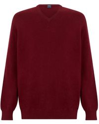 Fedeli - V-Neck Cashmere Sweater - Lyst