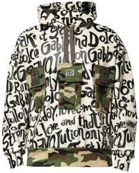 Dolce & Gabbana - Dgmania Graffiti-Print Hoodie - Lyst