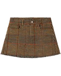 Stella McCartney - Wool Tweed Mini Skirt - Lyst