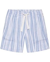 Orlebar Brown - Trevone Towelling Stripe-Print Shorts - Lyst