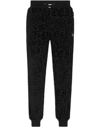 Philipp Plein - Gothic-Print Drawstring-Waist Track Pants - Lyst