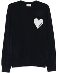 From Future - Pull À Motif Cœur En Intarsia - Lyst