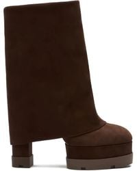 Casadei - Fold-Over Platform Boots - Lyst