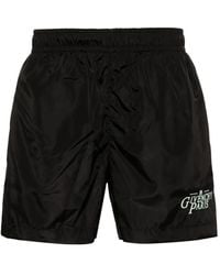 Givenchy - Logo-Embroidered Swim Shorts - Lyst