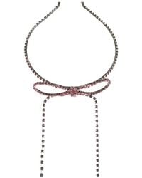 YELLOWSWALLOW - Crystal-Embellished Ribbon Hairband - Lyst