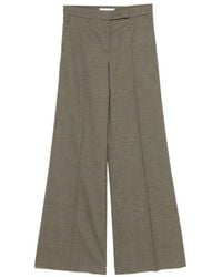 Max Mara - Glen Plaid Wool Trousers - Lyst
