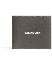 Balenciaga - Cash Logo-print Leather Wallet - Lyst