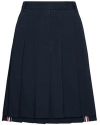Thom Browne - Asymmetric Pleated Skirt - Lyst