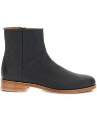 Common Projects - Zip-Detail Leather Boots - Lyst