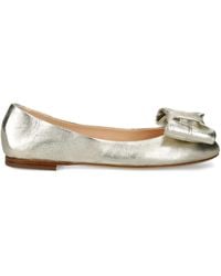 Agl Attilio Giusti Leombruni - Bow-Embellished Ballet Flats - Lyst
