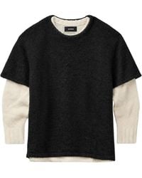 NAHMIAS - Double-Layered Knitted Sweater - Lyst