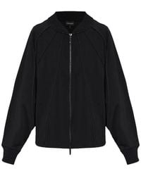 Emporio Armani - Punto Milano Jersey Blouson Jacket With Drawstring Hem - Lyst