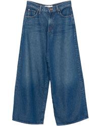 Mother - Rigatoni Sneak Jeans Met Wijde Pijpen - Lyst
