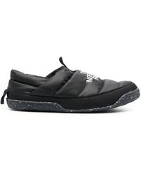 The North Face - Nuptse Logo-Print Puffer Mules - Lyst