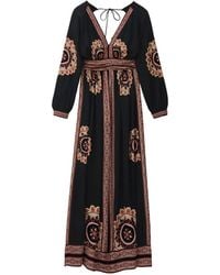 Ba&sh - Robe Imprimée Vera À Col V - Lyst