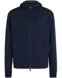 ZEGNA - High Performance Wool-Cotton Hoodie - Lyst