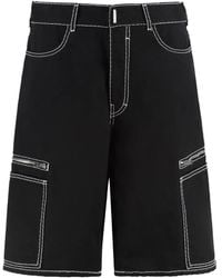 Givenchy - Shorts Con Cuciture A Contrasto - Lyst