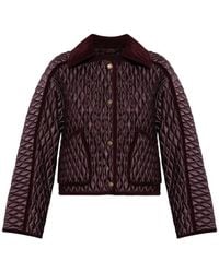 Burberry - Long Sleeved Quilted Jacket - Lyst