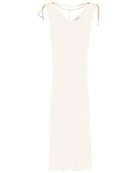 Elisabetta Franchi - Knitted Midi Dress - Lyst