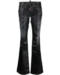 DSquared² - Coated Bootcut Jeans - Lyst
